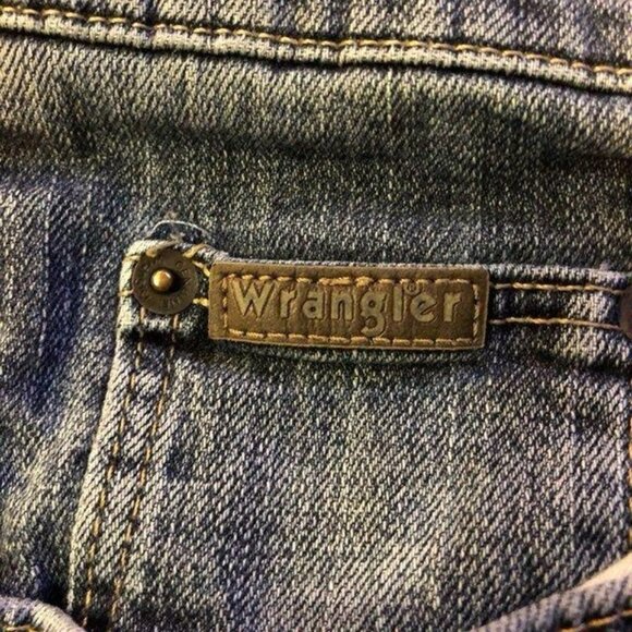 Wrangler Advanced Comfort Jeans Mens 46x34 Used Some Wear Relaxed Fit - Picture 9 of 12